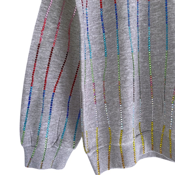 FILLES A PAPA Rainbow Crystal Top and Jogger Pant Set - Picture 5 of 16